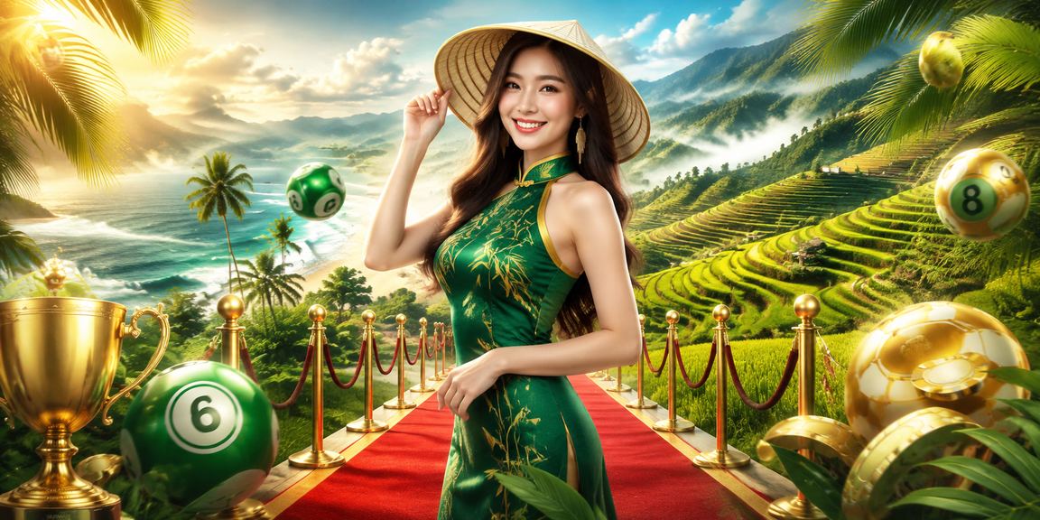 Người phụ nữ đội nón lá ở Sapa cầm vé xổ số truyền thống Việt Nam